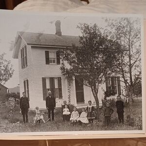 Vintage Family Portrait Photograph